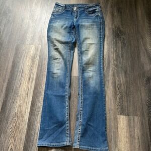 Wallflower‎ Womens Bootcut Jeans Size 5 Medium Wash WLM09485B Blue Denim